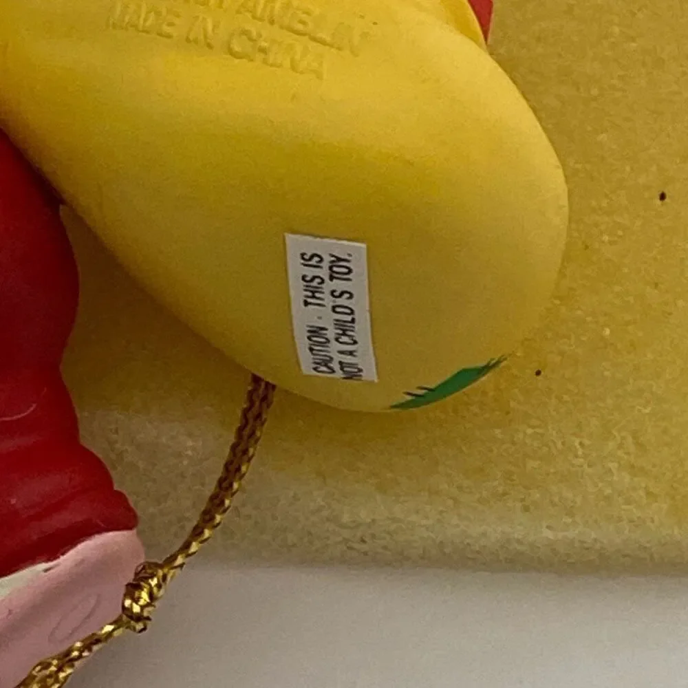 VTG DISNEY GROLIER CHRISTMAS ORNAMENT ROGER RABBIT‎